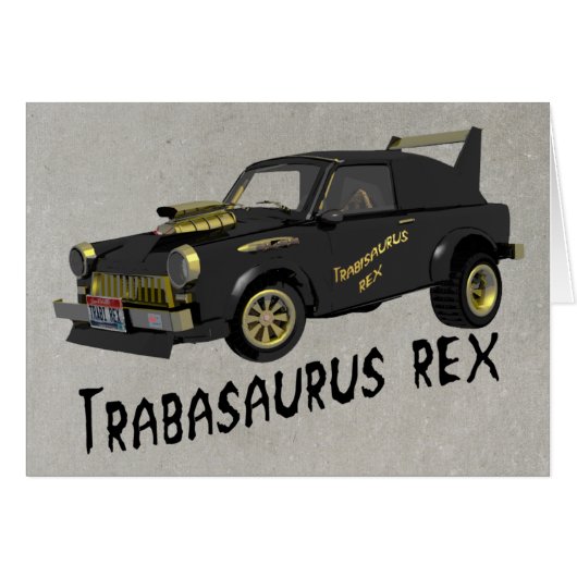 Custom East German Trabant Car Cards (Front Horizontal)