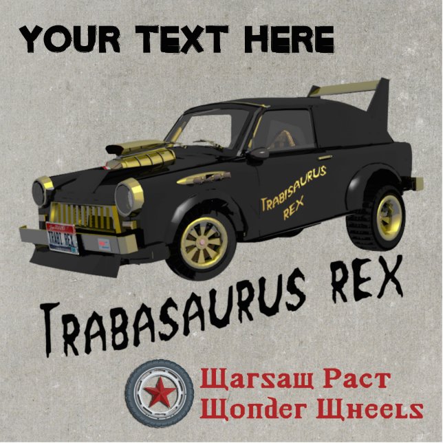 Custom East German Trabant Car Cutout (Front)