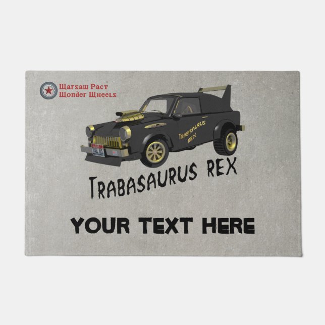 Custom East German Trabant Car Doormat (Front)