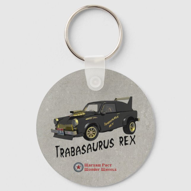 Custom East German Trabant Car Keychain (Front)