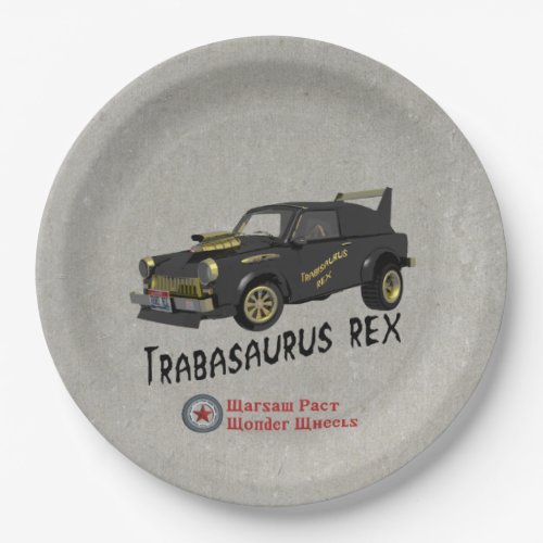 Custom East German Trabant Car Paper Plates