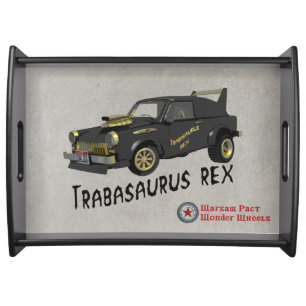 Custom East German Trabant Car Serving Tray
