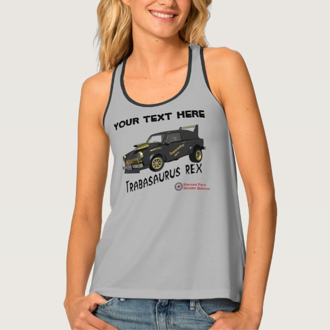 Custom East German Trabant Car Tank Top (Front)