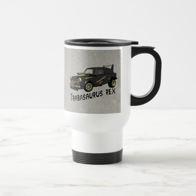 Custom East German Trabant Car Travel Mug (Right)