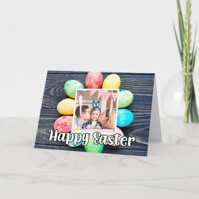 Custom Easter Egg Collage Photos Template (Front)