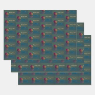 Custom Easter Holiday Egg Wrapping Paper Sheets