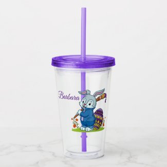 Custom Easter Painter Acrylic Tumbler