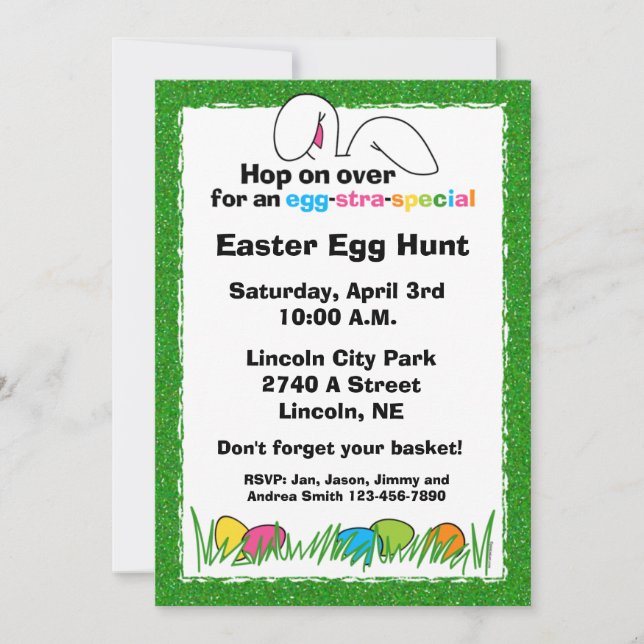 Custom Easter Party Invitations (Front)