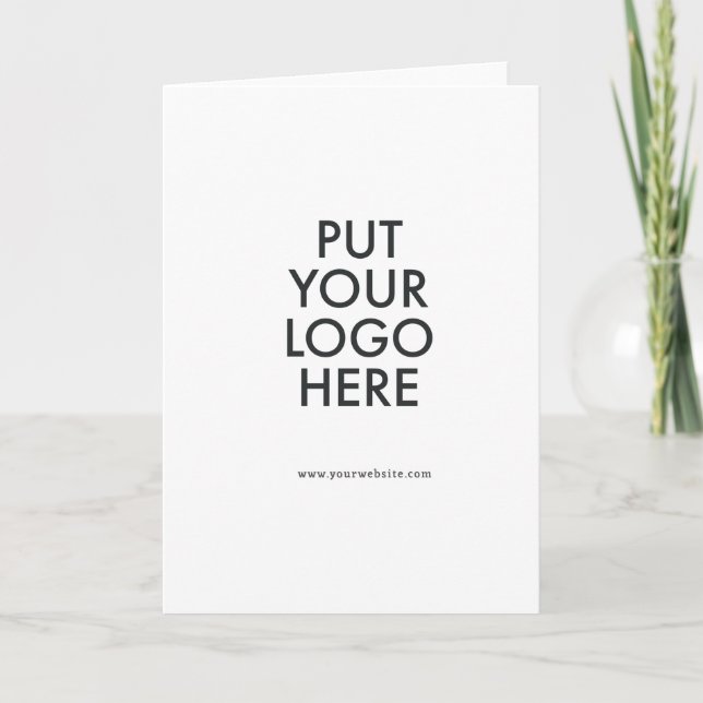 Custom, editable, branding card (Front)