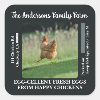 Custom Egg Carton Labels Chicken Photo Template