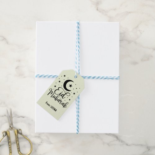 Custom Eid Mubarak Cute Eid Gift Tag