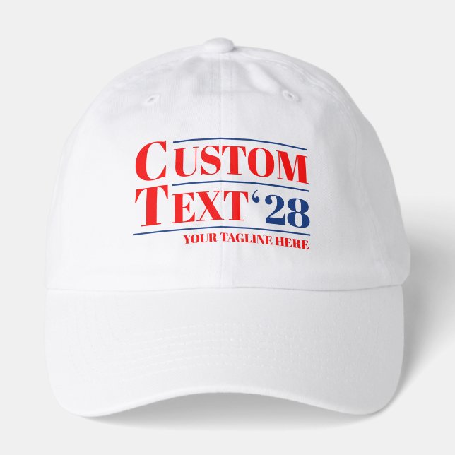 Custom Election (Any Names & Year) Hat (Front)