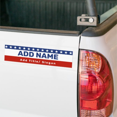 Custom Election Campaign Classic Bumper Sticker