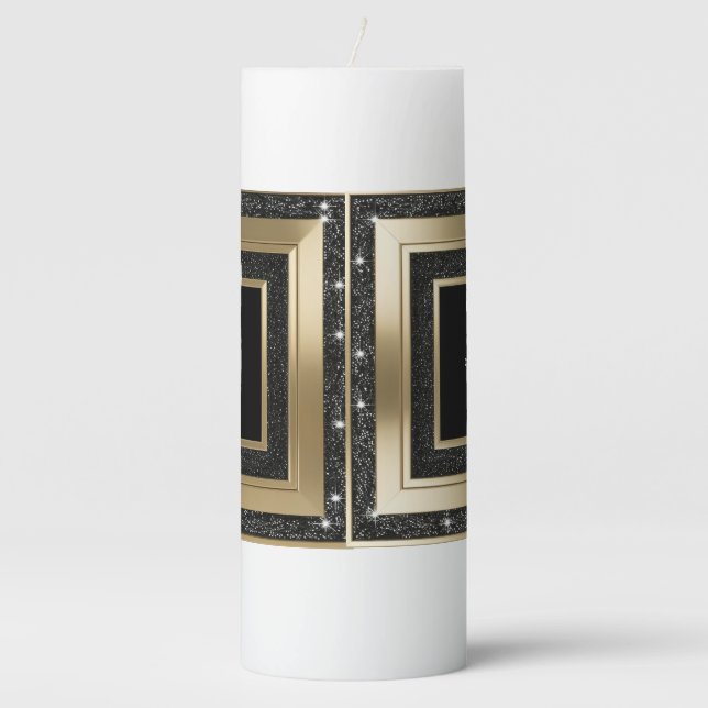 custom elegance pillar candle (Front)