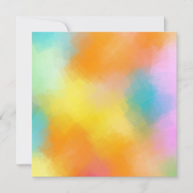 Custom Elegant Abstract Colorful Blank Template (Front)