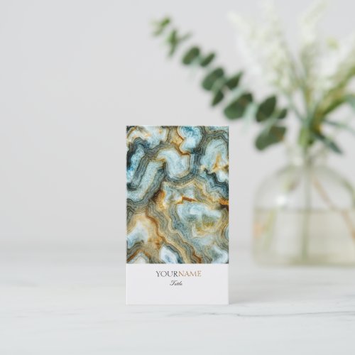Custom Elegant Abstract Modern Agate Business Card