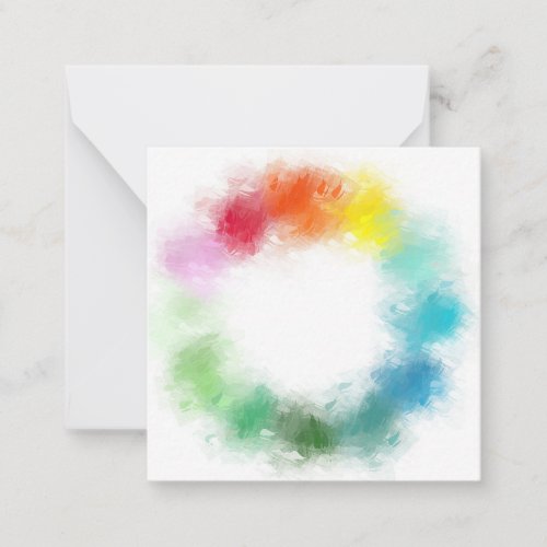 Custom Elegant Abstract Rainbow Colors Template