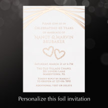 Custom Elegant Arch 40th Wedding Anniversary Party