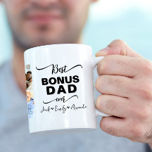 Custom Elegant Best bonus dad ever Photo collage