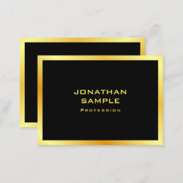 Custom Elegant Black And Gold Modern Template Business Card