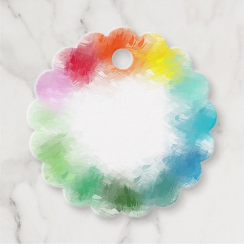 Custom Elegant Blank Template Modern Colorful Favor Tags