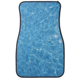 Custom Elegant Blue Water Aqua Modern Template Car Floor Mat