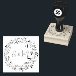 CUSTOM ELEGANT BOTANICAL FOLIAGE CIRCULAR WEDDING  RUBBER STAMP<br><div class="desc">CUSTOM ELEGANT BOTANICAL FOLIAGE CIRCULAR WEDDING rubber stamp</div>