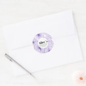 Custom Elegant Bridal Shower Floral Bohemian Classic Round Sticker (Envelope)