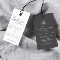 Custom Elegant Business Branded Price Hang Tag