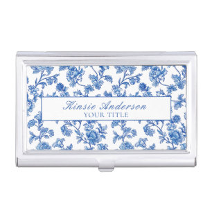 Custom Elegant Chinoiserie  Business Card Case