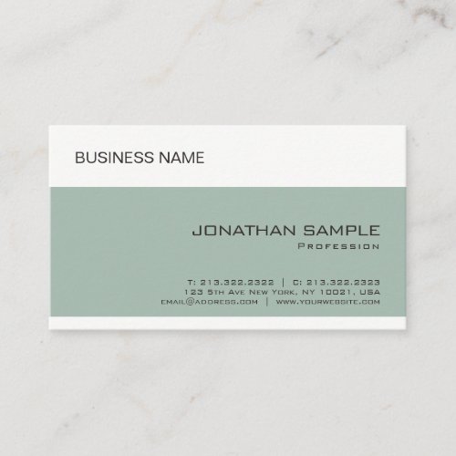 Custom Elegant Company Simple Template Modern Business Card