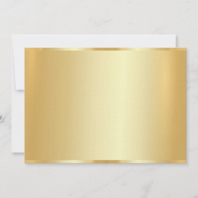 Custom Elegant Faux Gold Blank Template Luxury (Front)