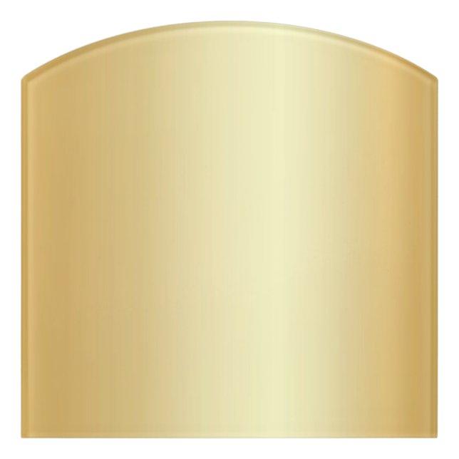 Custom Elegant Faux Gold Blank Template Modern Door Sign (Contour Front)