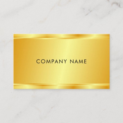 Custom Elegant Faux Gold Glamorous Template Luxury Business Card