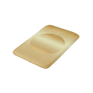 Custom Elegant Faux Gold Glamour Blank Template Bath Mat