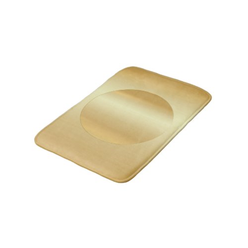 Custom Elegant Faux Gold Glamour Blank Template Bath Mat