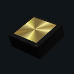 Custom Elegant Faux Gold Metallic Look Blank Gift Box<br><div class="desc">Custom Elegant Faux Gold Metallic Look Blank Template Classic Keepsake Box.</div>