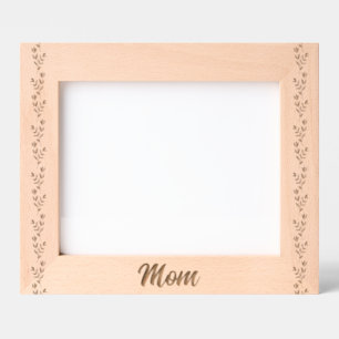 Custom Elegant Floral Mom Engraved Frames