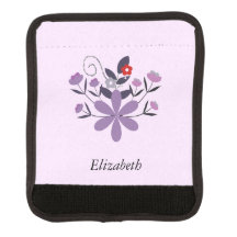 Custom Elegant Floral purple violet red