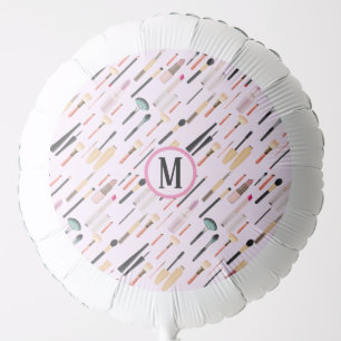 Custom Elegant Glittering Beauty Makeup Tools Balloon