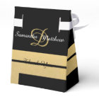 Custom Elegant Gold Black Color Monogram Initials