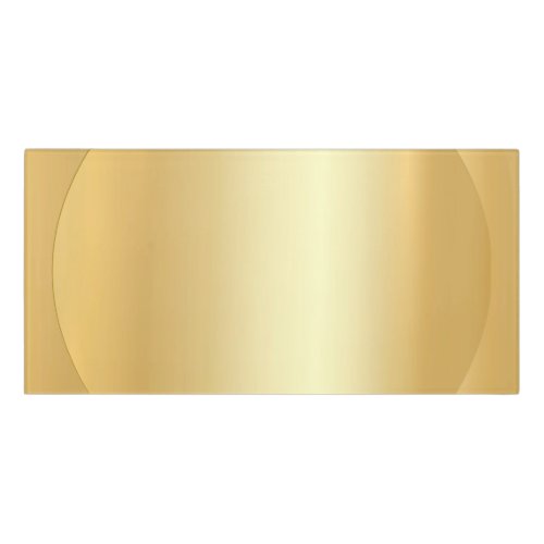 Custom Elegant Gold Look Blank Glamour Template Door Sign