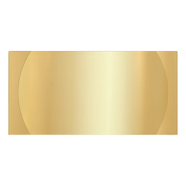 Custom Elegant Gold Look Blank Glamour Template Door Sign (Classic Front)