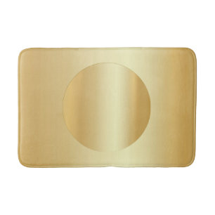 Custom Elegant Gold Look Glamour Blank Template Bath Mat