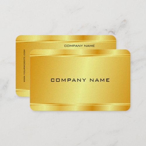 Custom Elegant Gold Look Glamour Luxury Template Business Card