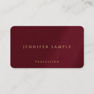 Custom Elegant Gold Text Rounded Corner Luxe Business Card
