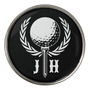 Custom Elegant Golf Monogram Design Ball Marker