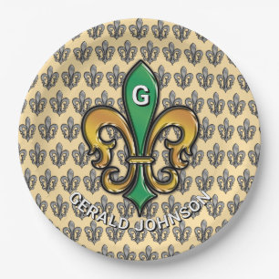 Custom Elegant Golf Party Design Paper Plates