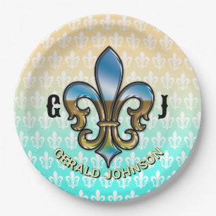 Custom Elegant Golf Party Design Paper Plates