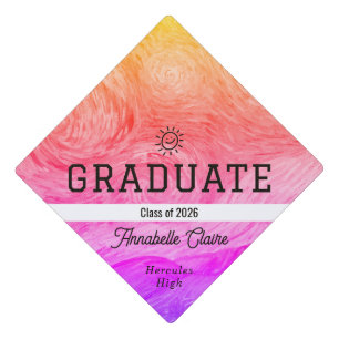 Custom Elegant Graduation Cap Topper Class of 2026